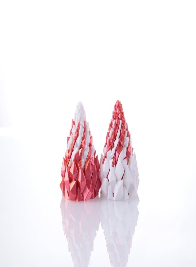 Yonaso 2 Pack Impossible Cone,Spiral Cone Fidget Toys - Christmas Pine Cone Design with 2-Tier Stackable Spirals,3D Printed Desk Decor for Anxiety Relief, Cool Office Gift Set for Adults&Kids - Image 2